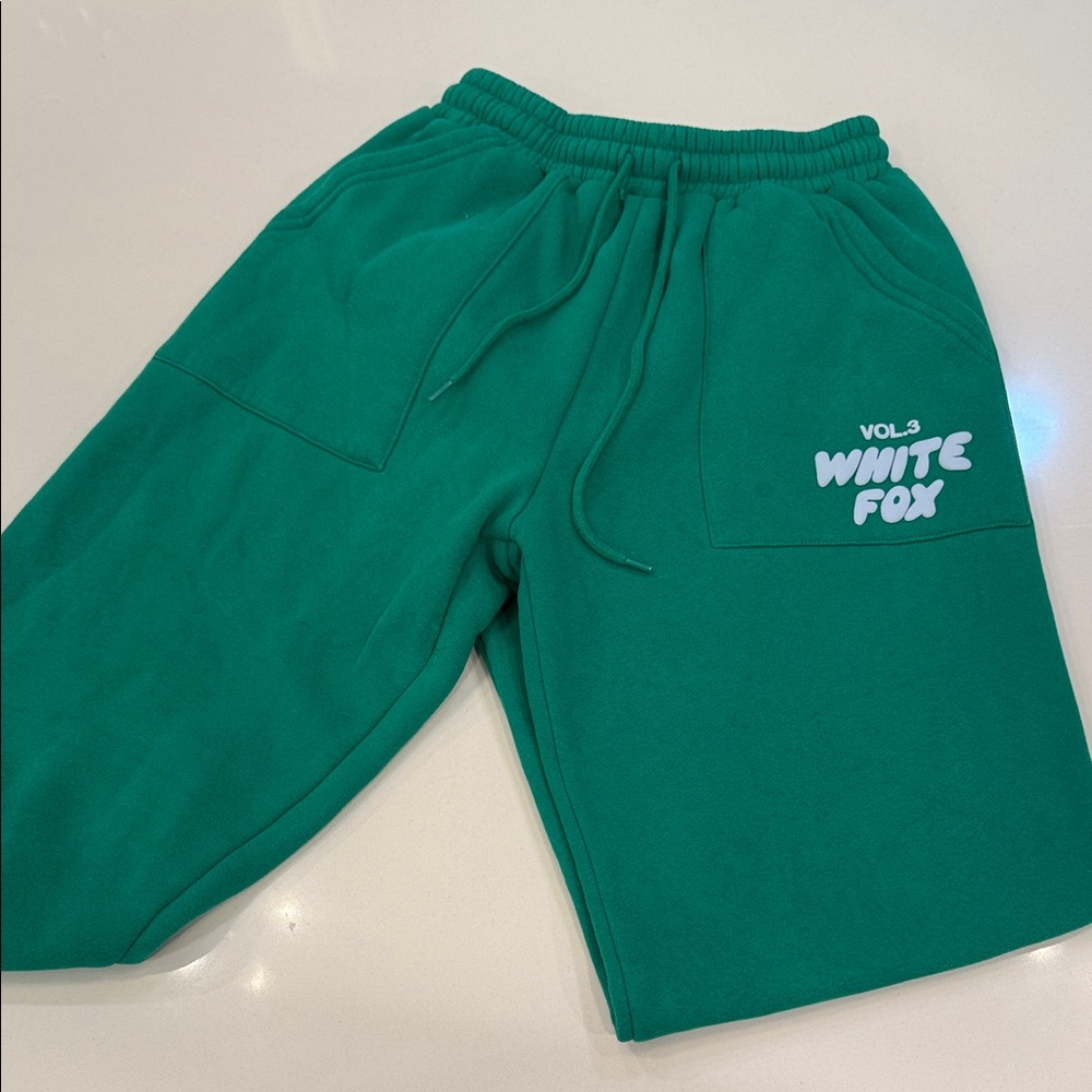 White Fox Boutique Green Track Pants